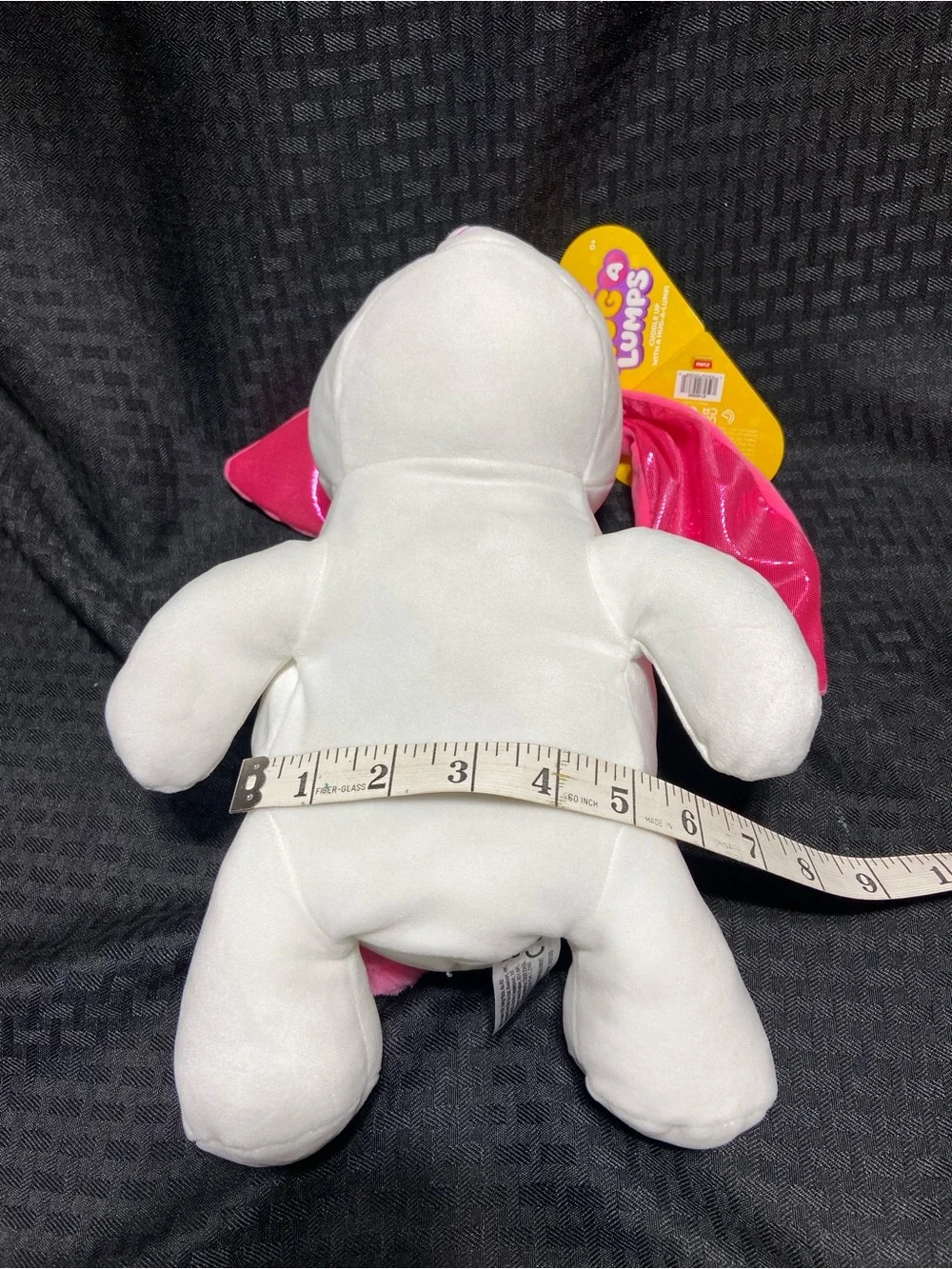 Zuru Hug A Lumps White & Pink Plush Bunny Toy Lola NWT